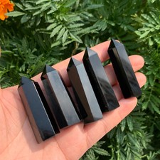 Wholesale 10PCS Natural Obsidian Quartz Obelisk Tower Point Crystal Healing picture