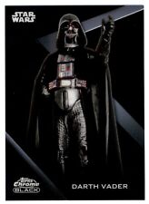 2022 Topps Star Wars Chrome Black Darth Vader #1 Base Card picture