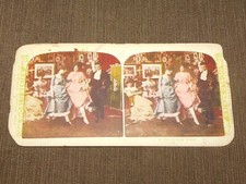VINTAGE STEREOVIEW STEREOSCOPES CARD FUNNY 1905 THE DANCING SCHOOL picture