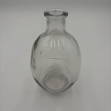 JW Dant Whiskey Bottle 7.5” Dent Pinch Sides Antique Very Cool picture