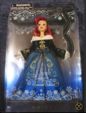 2 Dolls Disney Ariel 2020 Winter Special Edition & Wedding Doll. Brand New picture