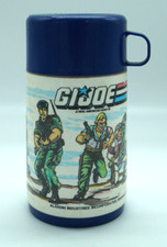 G.I. Joe Lunchbox Thermos 1986 Hasbro Aladdin 8oz Clean picture