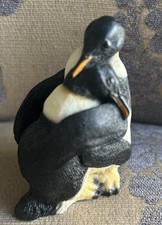 Vintage 1990 Castagna Hugging Penguins Made in Italy-3.5” picture