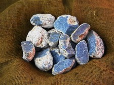 2000 Carat Lots of Rare High End Angelite Rough - Plus a FREE Faceted Gemstone picture
