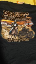 Vtg 2004 Harley Davidson Shirt XL NOS Deadstock Barnett El Paso Texas Cowboy NWT picture
