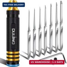 Hobby Craft Model Scriber Chisel, Panel Line Engraving Tool, 7 Blades, Black picture