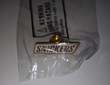VTG Snickers Candy Bar Lapel Pin Hat Jacket Advertising Chocolate NEW picture