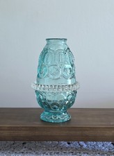 Weishar Teal Peach Moon and Star Fairy Lamp Courting Lamp NIB picture