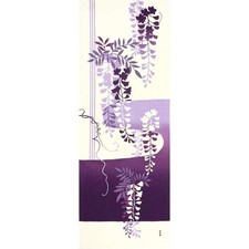 Hamamonyo Picture Tenugui (Japanese Hand Towel) - Wisteria Modern_ picture