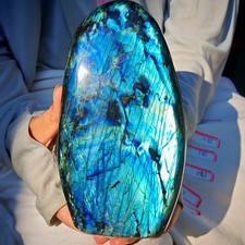 4.29 LB Natural crystal Labradorite Mineral Quartz  Mineral Reiki healing picture