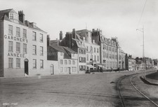 St Peter's Port Guernsey Esplanade Street Scene Buildings Vtg. Photo 19thC. picture
