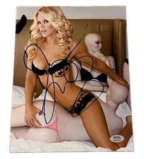 JENNY MCCARTHY SIGNED 8X10 PHOTO SEXY BRA PANTIES PSA/DNA AUTHENTICATED AUTO picture