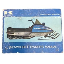 Kawasaki SB 440-A2 Snowmobile Owners Manual 1977 Vintage OEM Repair Collectible picture