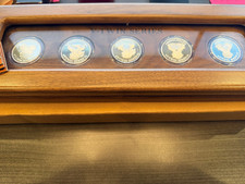 Harley-Davidson V-Twin Series .999 Pure Silver set Wooden Display Case 99202-94V picture