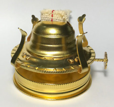 New #2 Brass Plated Mason, Fruit Jar Oil Lamp Burner Adapter With Wick #MB286G picture