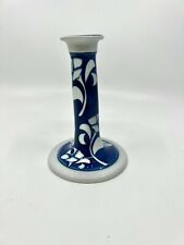 Blue and White Floral Design Candle Holder 6