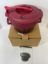 Tupperware Microwave Pressure Cooker 3L New In Box CRANBERRY  picture