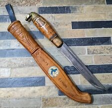 Vintage Old Finland Finnish Hunting Knife w/ Sheath picture