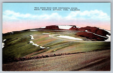 c1940s Trail Ridge Road Continental Divide CO Postcard picture