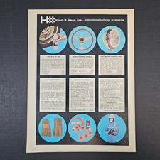 1974 Vilem B Haan Parts Vintage Print Ad International Motoring Accessories picture
