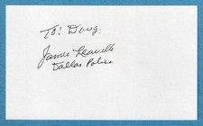 JAMES JIM LEAVELLE Signed Autograph Index Card * OSWALD Escort John F Kennedy picture