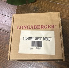 Longaberger Mini Waste Basket Lid ONLY Brown, #51217,  picture