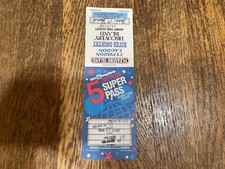 RARE Vintage 1991 Walt Disney World 5 Day Super Pass Ticket Used picture