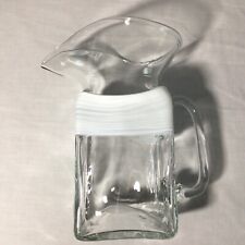 William Sala Hand blown Wide Rimmed Pitcher Signed, White Band picture