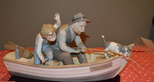 Lladro #5215 Fishing With Gramps excellent Condition picture