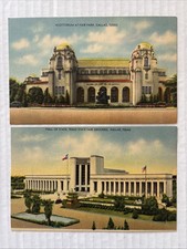DALLAS TX-STATE FAIR PARK-Hall of State Grounds & Autorium LOT OF 2 picture