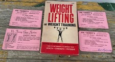 Vtg Fitness - VIC TANNY Gym Cards / Weight Lifting & Weight Training 1978 Pb picture
