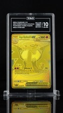 TAG 10 ● GOLD Mega Charizard X ex 130/094 ● Phantasmal Flames ● With Case  picture