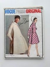 Vintage 1967 Vogue Paris Original 1712 Pierre Cardin Coat Sz 14 B34 Uncut FF picture