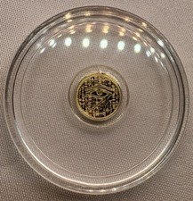 1/500 oz .999 Fine Gold Round Eye of Horus Egyptian Ankh Design In Capsule picture