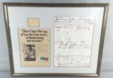 Vintage Doral Cigarette Ad Autographed Card Picture And Letter Signed To Jean picture
