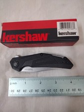 Kershaw Camshaft 1370 A/O Flipper Folding Linerlock Pocket Knife Black picture