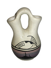 Cedar Mesa  Pottery Wedding Vase Native American Signed (B28) picture