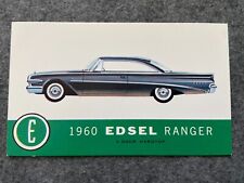 1960 Edsel Ranger Vintage Postcard picture