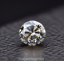 1 CT Portuguese Cut Natural White Diamond VVS1, D Grade, 6.50mm Certified picture