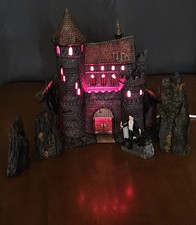 VINTAGE Dept 56 Dracula's Castle 59301 Bela Lugosi Bonus Stone Outcroppings picture
