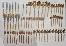 68 Piece Set Community by Oneida Gold Electroplated 