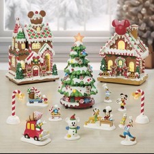 NEW Disney Holiday Gingerbread Village, 13-Piece Set picture