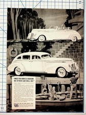 1939 Hudson Car Ad Vintage Original Magazine Automobile Convertible Sedan picture