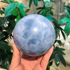 3.7 LB Natural Blue Calcite Quartz Sphere Crystal Ball Mineral - Madagascar picture
