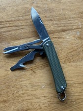 Ruike Multitool S31-G Sandvik 12C27 Steel Used Green Pocket Knife picture