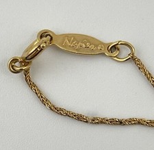 Vintage Napier Gold Tone Chain Classic Retro Necklace 24 in Long picture