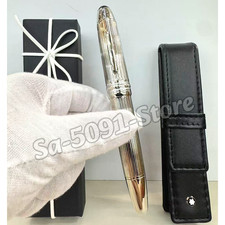 MONTBLANC Meisterstück 149 Solitaire Silver Pinstripe Fountain Pen Luxury w/ Box picture