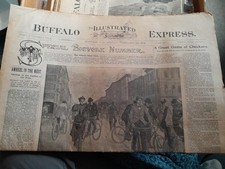 1896 Buffalo Express Sunday Feb 23 Newspaper Sample Copy picture