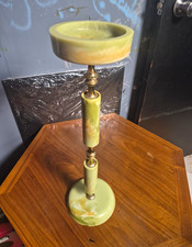 rare vintage marbled bakelite Catalin ashtray stand 1940