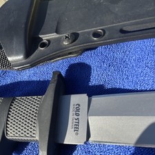 Cold Steel OSS Taiwan Fixed SS Satin Finish Vintage Sheath Very Sharp picture